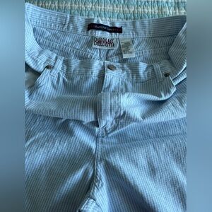 Bill Blass Sky Blue Striped Capris